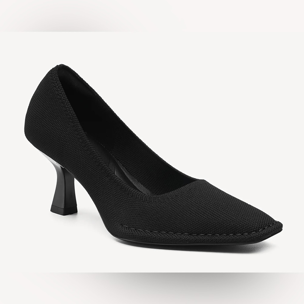 Cosy Island Square Toe Pumps Black Size 5